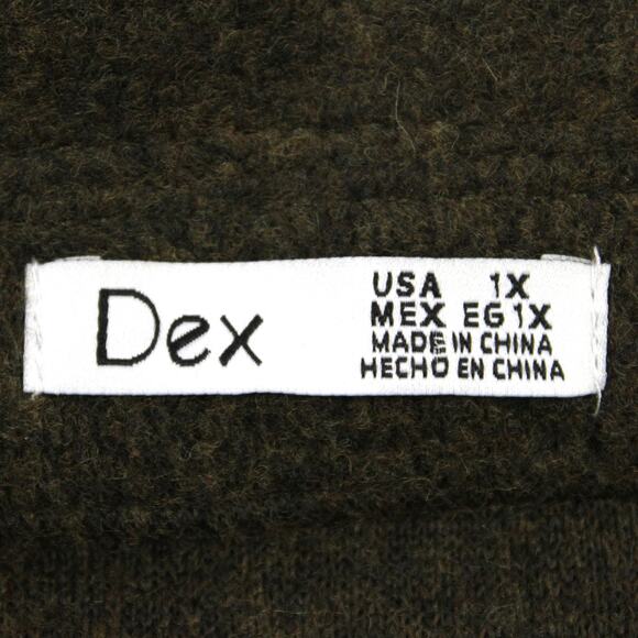 Dex Shacket Shirt Jacket Plus Size 1X Chunky Grunge Minimalist Urban Cozy Fall - Picture 7 of 9